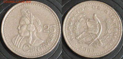 Гватемала 25 сентаво 2000 абориген - Гватемала 25 сентаво 2000