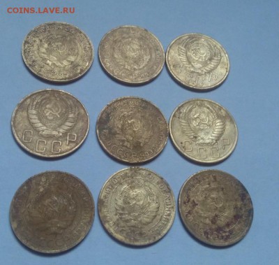 Лот пятаков СССР 1930,1931,1955,1946 - с.