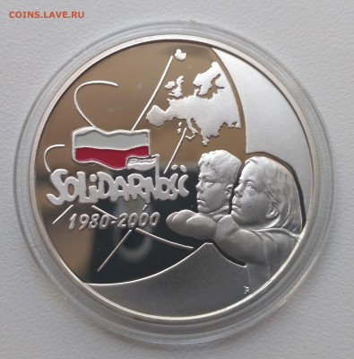 ПОЛЬША,10 злотых 2000г(профсоюз"Солидарность")!до 27.08.2017 - фото для Ильич 969 020