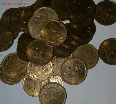 10 копеек 2008 сп.2009сп. 100 штук  до 25.08.17 - 20170823_091707-1