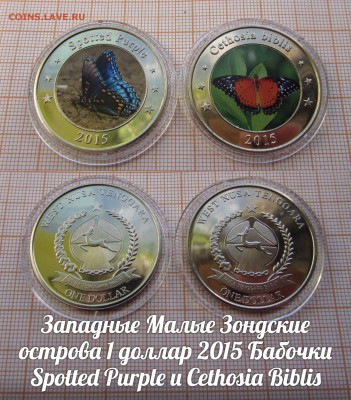 Западные Малые Зондские острова 1доллар2015 Бабочки. До25.08 - л