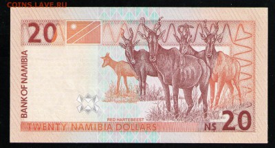 НАМИБИЯ 20 ДОЛЛАРОВ 2002 UNC - 10 001