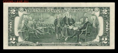 США 2 доллара 1995 до 30.08 22:00 - 2$ 1995 реверс
