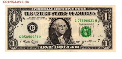 США 1 доллар 2003 до 30.08 22:01 - 1$ 2003 аверс
