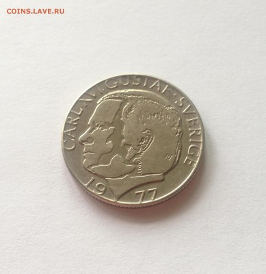 1 крона 1977г. Швеция , до 01.09.17г. - швеция 1