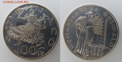 100 франков Монако 700 лет династии- 31.08.17 22:00:00 мск - 20170826_110948