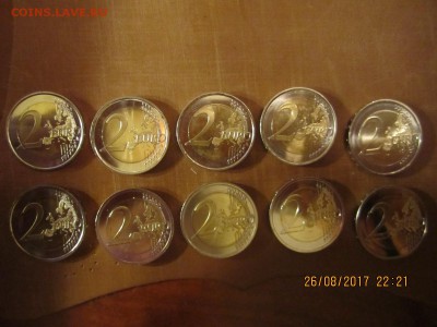 10 юбилейных монет 2 евро из роллов - IMG_4339[1].JPG