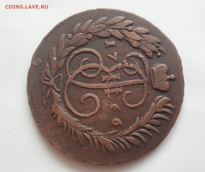 2 копейки 1766 года ММ перечекан, большой кружок 36 мм. - SAM_1002.JPG