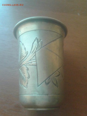 СЕРЕБРЯНАЯ СТОПКА С ЛОЖКОЙ 1896 ГОД - 8