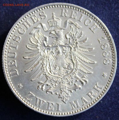 RAR ПРУССИЯ 2 марк 1888г.ФРИДРИХ-III В КОЛЛЕКЦИЮ!до 3.9 - IMG_4898.JPG