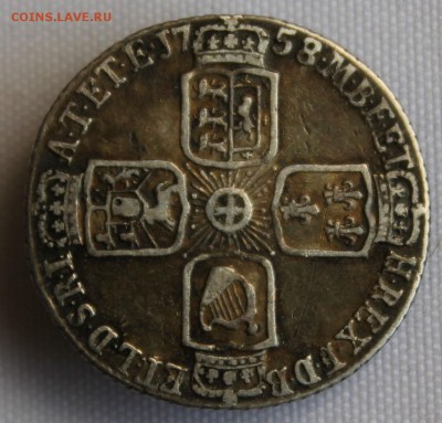 С 1 руб. RAR БРИТАНИЯ 6 пенсов 1758г. ГЕОРГ-II до 3.09 в 22 - IMG_8556.JPG