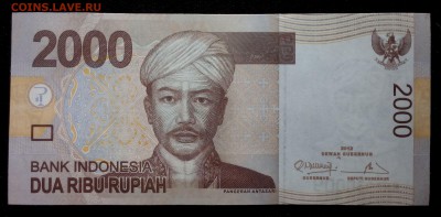 Индонезия 2000 рупий 2009 (2012) unc до 02.09.17. 22:00 мск - 2