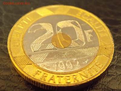 Франция 20 франков 1992,триметалл. - DSCN2949.JPG