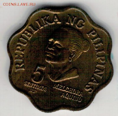 Филиппины 5 сентимо 1979 до 04.09.2017 в 22.00мск (Е86) - 4-ф5с79а