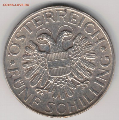 Ag Австрия 5 шиллингов 1934 Мадонна 04.09 в 22.00мск (Д967) - 5-а34а