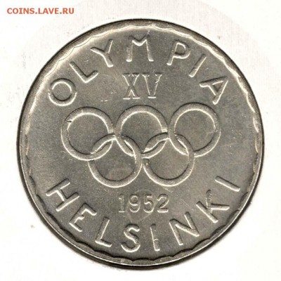 Финляндия,500 марок 1952,Олимпиада . С 800. До 31.08 - 071
