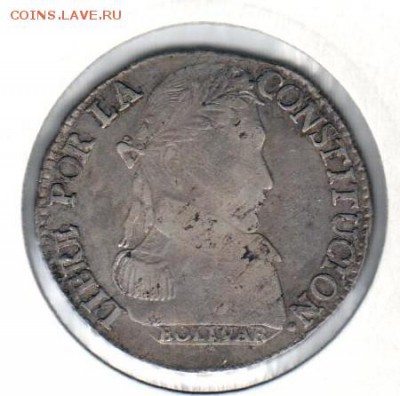 4 соля 1830 года Перу на оценку - 4 соля 1830()