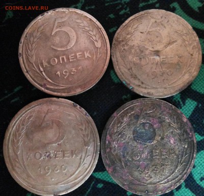 3коп 1931, 1931, 1930, 1931 года. До:02.09.2017, 22:00 MSK - 20170830_175113