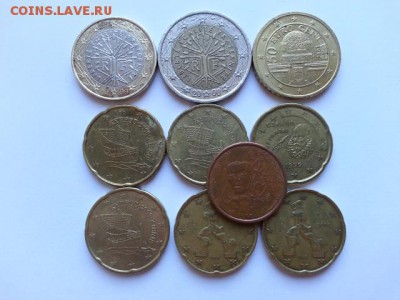2 евро 2000, 1 евро 1999 франция дерево+бонусы до 4.09.17 - 20170831_094124