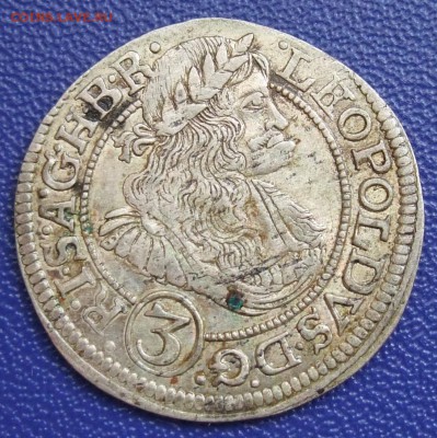 Австрийская Империя. 3 крейцера 1670. Бреслау. До 05.09.17. - 11-3.JPG