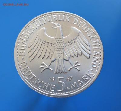 С 1 рубля ФРГ 5 марок 1967г Гумбольдты до 3.09. 22-00 мск - 6