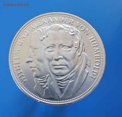 С 1 рубля ФРГ 5 марок 1967г Гумбольдты до 3.09. 22-00 мск - 5