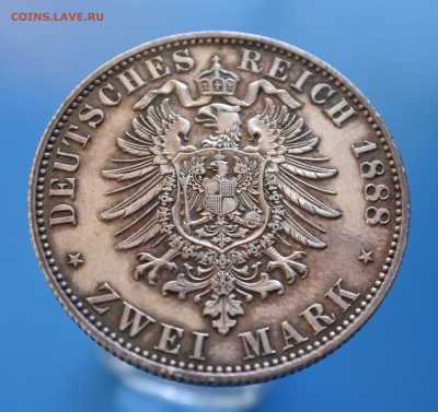 Пруссия 2 марки 1888г (2)  до 3.09. 22-00 мск - 20