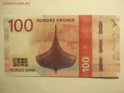 Норвегия 100 крон 2016 года Unc-пресс ФИКС ДО УХОДА В АРХИВ. - DSC08066.JPG
