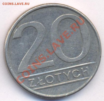 Польша 20 злотых.1985 г. До 6.03.11 г. 20-00 МСК. - Польша 20