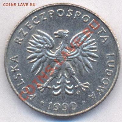 Польша 20 злотых.1990 г. До 6.03.11 г. 20-00 МСК. - Польша 20.3