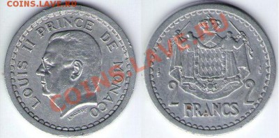 Монако, 2 франка, 1943 год до 9.03.11 22:00 - Monaco_43
