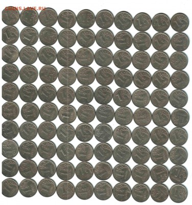 1 рубль, РФ, 2006, СПМД, 100 шт. ФИКС - 2 РЕВЕРС