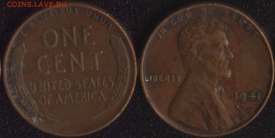 США 1 цент 1941 до 22:00мск 09.09.17 - США 1 цент 1941