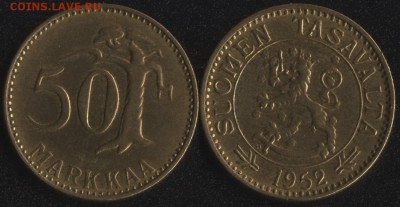 Финляндия 50 марка 1952 до 22:00мск 09.09.17 - Финляндия 50 марка 1952