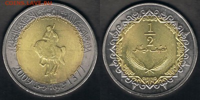 2 динара 2009 "Всадник" до 09.09.17 в 22:00 - Libya_KM#31_03092017