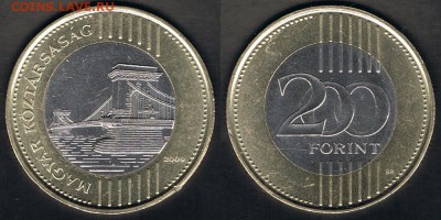 Венгрия 200 форинтов 2009 "Мост" до 09.09.17 в 22:00 - Hungary_KM#826_2009_03092017