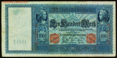 Германия. 100 марок 1910. До 09.09.17 в 21:30. - R43a-1