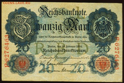Германия. 20 марок 1914. До 09.09.17 в 21:30. - R47b-1