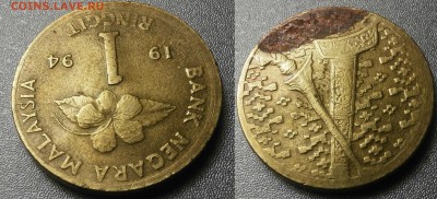 Браки на иностранных монетах-12шт - 1994