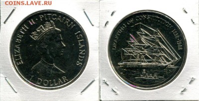 Питкерн 1$ 1988 до 08.09.17 23-00 мск - Pitcairn 1$ 1988 Costitution