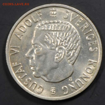Швеция, 2 кроны 1954, без обращения. С 550. До 08.09 - 003