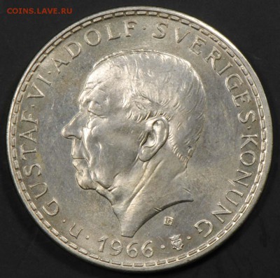 Швеция, 5 крон 1966, Реформа, без обращения. С 660. До 08.09 - 010