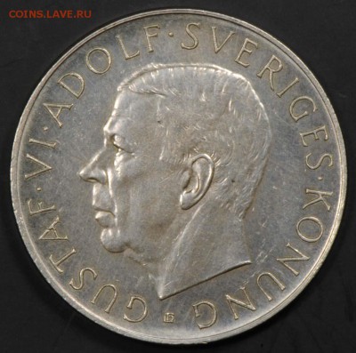 Швеция, 5 крон 1952, 70 лет королю. С 1100. До 08.09 - 018