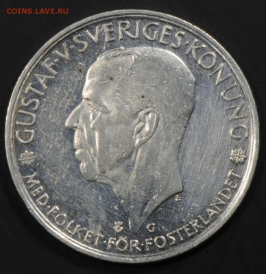 Швеция, 5 крон 1935, 500 лет Парламенту. С 1100. До 08.09 - 020