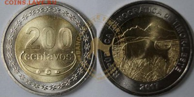 Биметаллические монеты Мира_новинки - timor200c2017