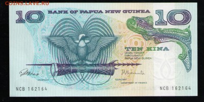 ПАПУА НОВАЯ ГВИНЕЯ 10 КИНА 1985 UNC - 3 001