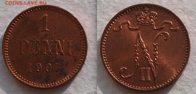 1 пенни 1907 г., UNC До 11.09.2017 22.00 по МСК - 1p-1907