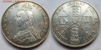 Сутки! Великобритания Двойной флорин1887 г До 06.09 в 22-00 - Флорин