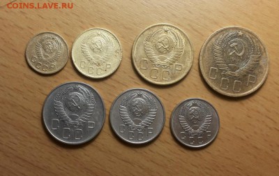 годовой комплект 1957г - 1,2,3,5,10,15,20коп до 11.09 блиц - 1957 годовой 4 2