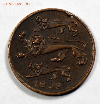 Эстония, 1 сенти 1939. С 1000. До 07.09 - 032